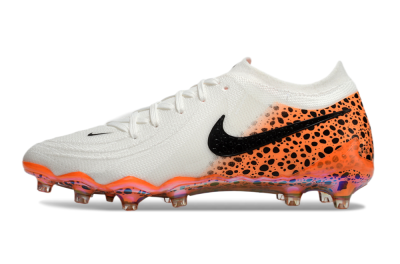 Men's Nike Phantom Luna Elite AG Artificial Grass Low-Tops Football Boots - White/Orange/Black