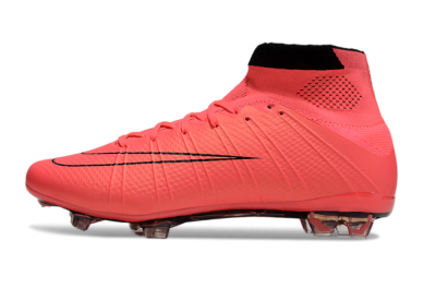 Men's Nike Mercurial Superfly 4 CR7 FG Firm Ground High-Tops Football Boots - Red/Black