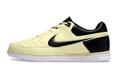 Men's Nike Street Gato IC Indoor & Futsal Low-Tops Football Shoes - Beige/Black/White