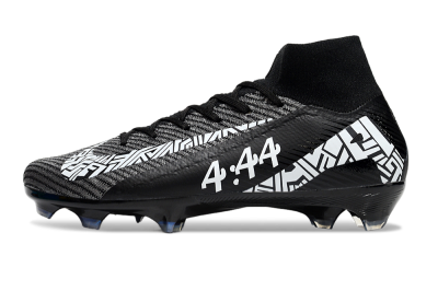 Unisex Nike Air Zoom Mercurial Superfly 10 Elite FG Firm Ground High-Tops Football Boots - Black/White/Blue