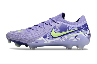 Unisex Nike Phantom Luna Elite FG Firm Ground Low-Tops Football Boots - Purple/Yellow/White