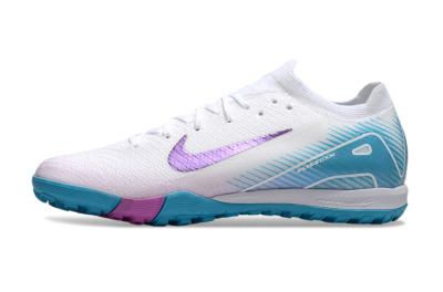 Unisex Nike Air Zoom Mercurial Vapor 16 Elite TF Artificial Turf Low-Tops Football Shoes - White/Purple/Jade