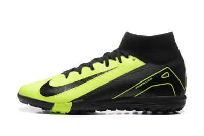 Men's Nike Air Zoom Mercurial Superfly 10 Elite TF Artificial Turf High-Tops Football Shoes - Yellow/Black
