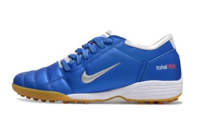 Unisex Nike Total 90 II TF Artificial Turf Low-Tops Football Shoes - Blue/White/Brown