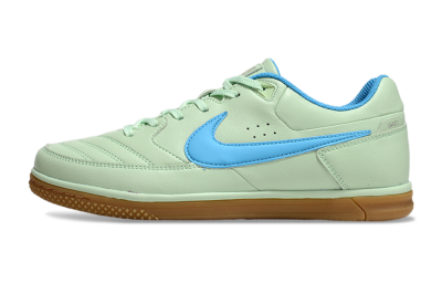 Men's Nike Street Gato IC Indoor & Futsal Low-Tops Football Shoes - Avocado/Blue/Brown