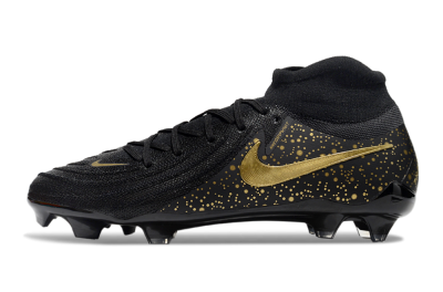 Men's Nike Phantom Luna Elite NU FG Firm Ground High-Tops Football Boots - Black/Gold/Blue