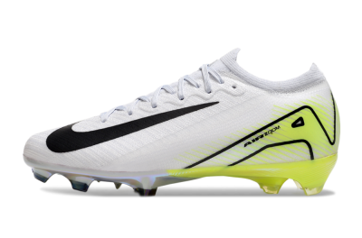 Unisex Nike Air Zoom Mercurial Vapor 16 Elite FG Firm Ground Low-Tops Football Boots - White/Black/Yellow