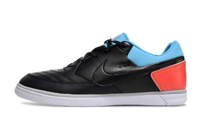 Men's Nike Street Gato IC Indoor & Futsal Low-Tops Football Shoes - Black/Blue/Red
