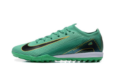 Men's Nike Air Zoom Mercurial Vapor 16 Elite TF Artificial Turf Low-Tops Football Shoes - Green/Black/Gold
