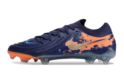 Unisex Nike Phantom Luna Elite FG Firm Ground Low-Tops Football Boots - Blue/White/Orange