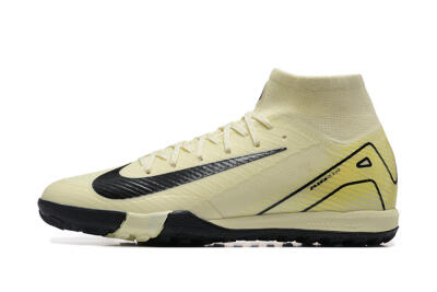 Unisex Nike Air Zoom Mercurial Superfly 10 Elite TF Artificial Turf High-Tops Football Shoes - Beige/Black