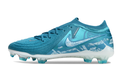 Men's Nike Phantom Luna Elite FG Firm Ground Low-Tops Football Boots - Blue/White