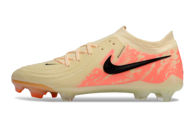 Men's Nike Phantom Luna Elite FG Firm Ground Low-Tops Football Boots - Yellow/Pink/Black