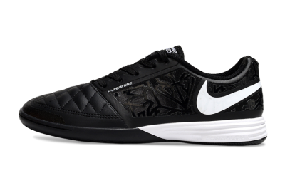 Men's Nike Lunar Gato 2 IC Indoor & Futsal Low-Tops Football Shoes - Black/White