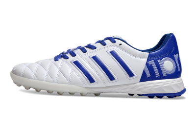 Men's Adidas Adipure 11Pro x PD25 Trx TF Artificial Turf Low-Tops Football Shoes - White/Blue