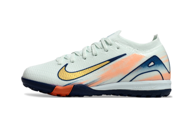 Kids Nike Air Zoom Mercurial Vapor 16 Elite TF Artificial Turf Low-Tops Football Shoes - Jade/Blue/Gold