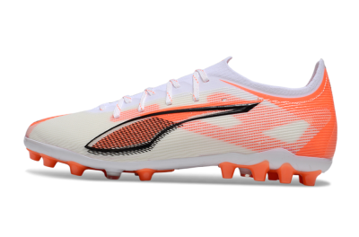 Men's Puma Ultra 5 Ultimate AG Artificial Grass Low-Tops Football Boots - White/Red/Black