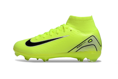 Kids Nike Air Zoom Mercurial Superfly 10 Elite FG Firm Ground High-Tops Football Boots - Yellow/Black/Silver