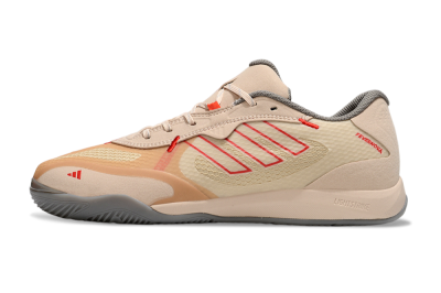 Men's Adidas Fevernova IC Indoor & Futsal Low-Tops Football Shoes - Pink/Brown/Red