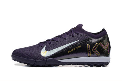 Men's Nike Air Zoom Mercurial Vapor 16 Elite TF Artificial Turf Low-Tops Football Shoes - Purple/White/Gold