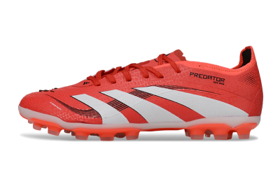Unisex Adidas Predator 25 Elite TF Artificial Turf Low-Tops Football Shoes - Red/White/Black