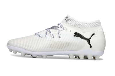 Men's Puma Future 8 Ultimate FG Firm Ground Low-Tops Football Boots - Beige/Silver/Black