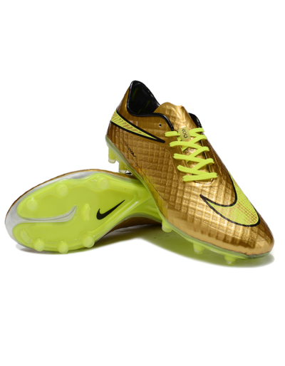 Men's Nike Hypervenom Phantom FG Firm Ground Low-Tops Football Boots - Gold/Yellow/Black