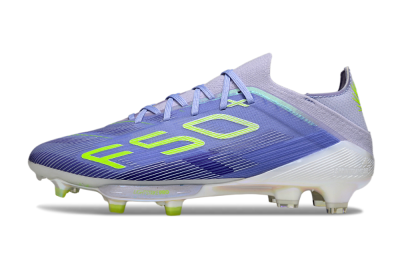 Men's Adidas F50+ Elite Lightstrike Pro FG Firm Ground Low-Tops Football Boots - Blue/Yellow