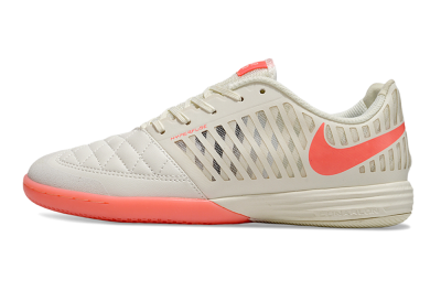Unisex Nike Lunar Gato 2 IC Indoor & Futsal Low-Tops Football Shoes - Beige/Red