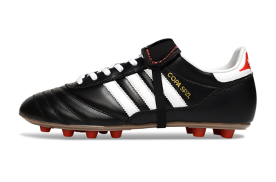 Men's Adidas Originals Copa Mundial FG Firm Ground Low-Tops Football Boots - Black/White/Gold