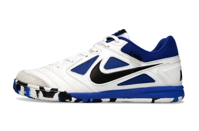 Men's Nike Lunar Gato 2 IC Indoor & Futsal Low-Tops Football Shoes - White/Blue/Black
