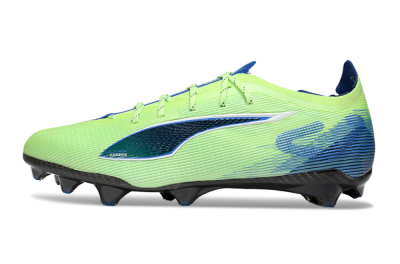 Men's Puma Ultra 5 Ultimate FG Firm Ground Low-Tops Football Boots - Yellow/Blue/White