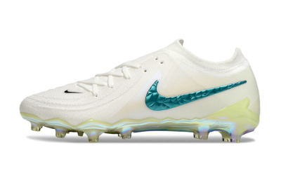 Men's Nike Phantom GX 2 Elite AG Artificial Grass Low-Tops Football Boots - Beige/Blue/Gold
