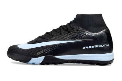 Unisex Nike Air Zoom Mercurial Superfly 10 Elite TF Artificial Turf High-Tops Football Shoes - Black/Jade