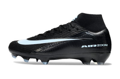 Unisex Nike Air Zoom Mercurial Superfly 10 Elite FG Firm Ground High-Tops Football Boots - Black/Jade