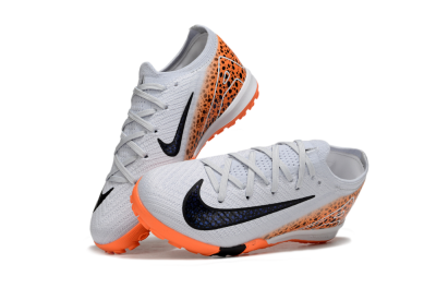 Kids Nike Air Zoom Mercurial Vapor 16 Elite TF Artificial Turf Low-Tops Football Shoes - Grey/Black/Leopard