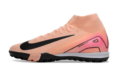 Unisex Nike Air Zoom Mercurial Superfly 10 Elite TF Artificial Turf High-Tops Football Shoes - Pink/Black/Red
