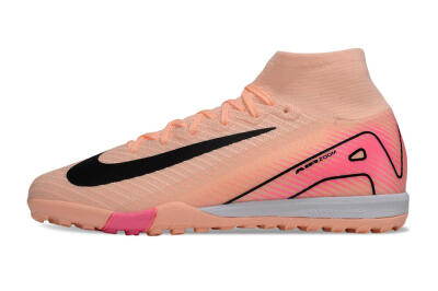 Unisex Nike Air Zoom Mercurial Superfly 10 Elite TF Artificial Turf High-Tops Football Shoes - Pink/Black/Red