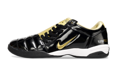 Men's Nike Total 90 III IC Indoor & Futsal Low-Tops Football Shoes - Black/Gold
