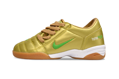 Kids Nike Total 90 III IC Indoor & Futsal Low-Tops Football Shoes - Gold/Yellow/White