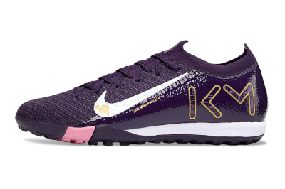 Men's Nike Air Zoom Mercurial Vapor 16 Elite TF Artificial Turf Low-Tops Football Shoes - Purple/White/Gold