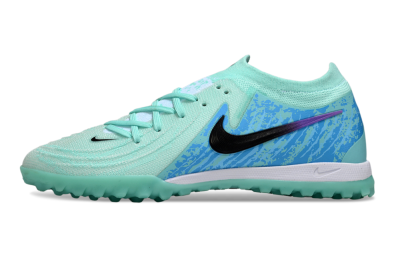 Men's Nike Phantom GX 2 Elite TF Artificial Turf Low-Tops Football Shoes - Jade/Blue/Black