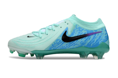 Men's Nike Phantom GX 2 Elite FG Firm Ground Low-Tops Football Boots - Jade/Blue/Black