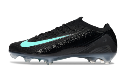 Unisex Nike Air Zoom Mercurial Vapor 16 Elite FG Firm Ground Low-Tops Football Boots - Black/Jade