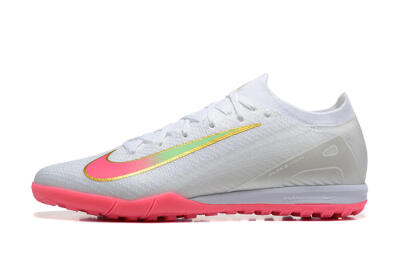 Men's Nike Air Zoom Mercurial Vapor 16 Elite TF Artificial Turf Low-Tops Football Shoes - White/Pink/Gold