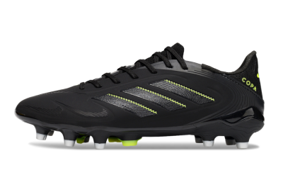 Men's Adidas Copa Pure 3 Elite FG Firm Ground Low-Tops Football Boots - Black/Grey/Yellow