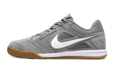 Men's Nike SB Gato IC Indoor & Futsal Low-Tops Football Shoes - Grey/White