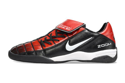 Men's Nike Air Zoom Total 90 III IC Indoor & Futsal Low-Tops Football Shoes - Black/Red/White