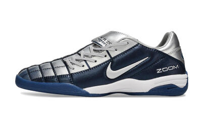 Men's Nike Air Zoom Total 90 III IC Indoor & Futsal Low-Tops Football Shoes - Blue/Silver/White