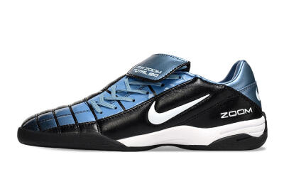 Men's Nike Air Zoom Total 90 III IC Indoor & Futsal Low-Tops Football Shoes - Black/Blue/White
